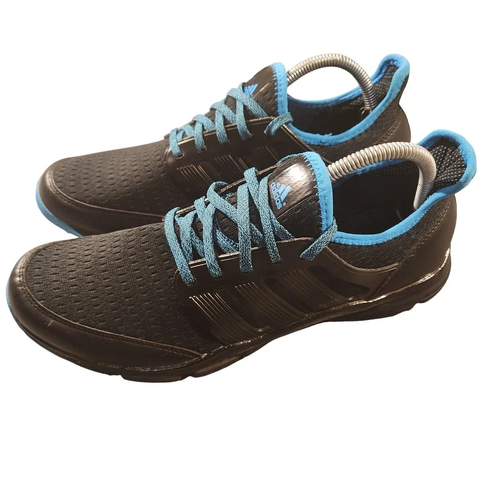 Adidas Climacool Golf‎ Shoes Mens Black Blue Spikeless Sprintframe Turf 10.5